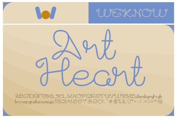 Art Heart Font Review