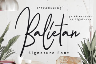 Balietan: A Fancy Script Font
