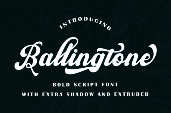 Ballingtone Font: Nostalgic Script for Crafters