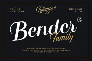 Bender Font: Playful Script for Editorial Design