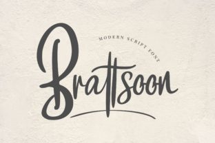 Brattsoon: A Modern Script Font