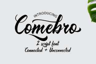 Comebro Font: Elegant Script for Crafters