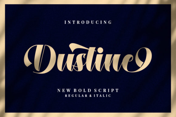 Dustine Font: Bold Script for Editorial Design