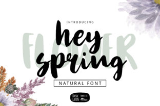 Hey Spring Font for Editorial Design