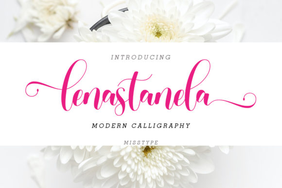 Lenastanela Font: Elegant Script for Editorial Design