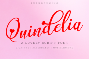 Quindelia: A Friendly Handwritten Font