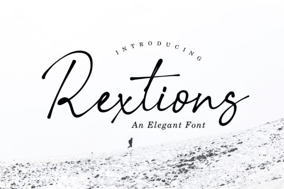 Rextions: A Script Font for Elegant Design