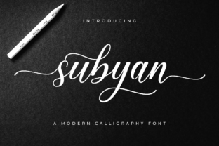 Subyan Font: Elegant Script for Crafters