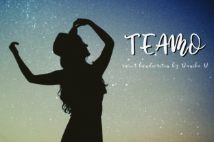 Teamo Font: Sweet Script for Creative Makers