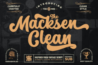 The Macksen: A Magical Script Font for Creative Projects