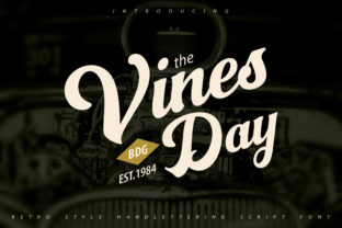 Vinesday Font for Handmade Creations