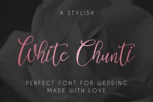 White Chunti: A Font for Elegant Storytelling